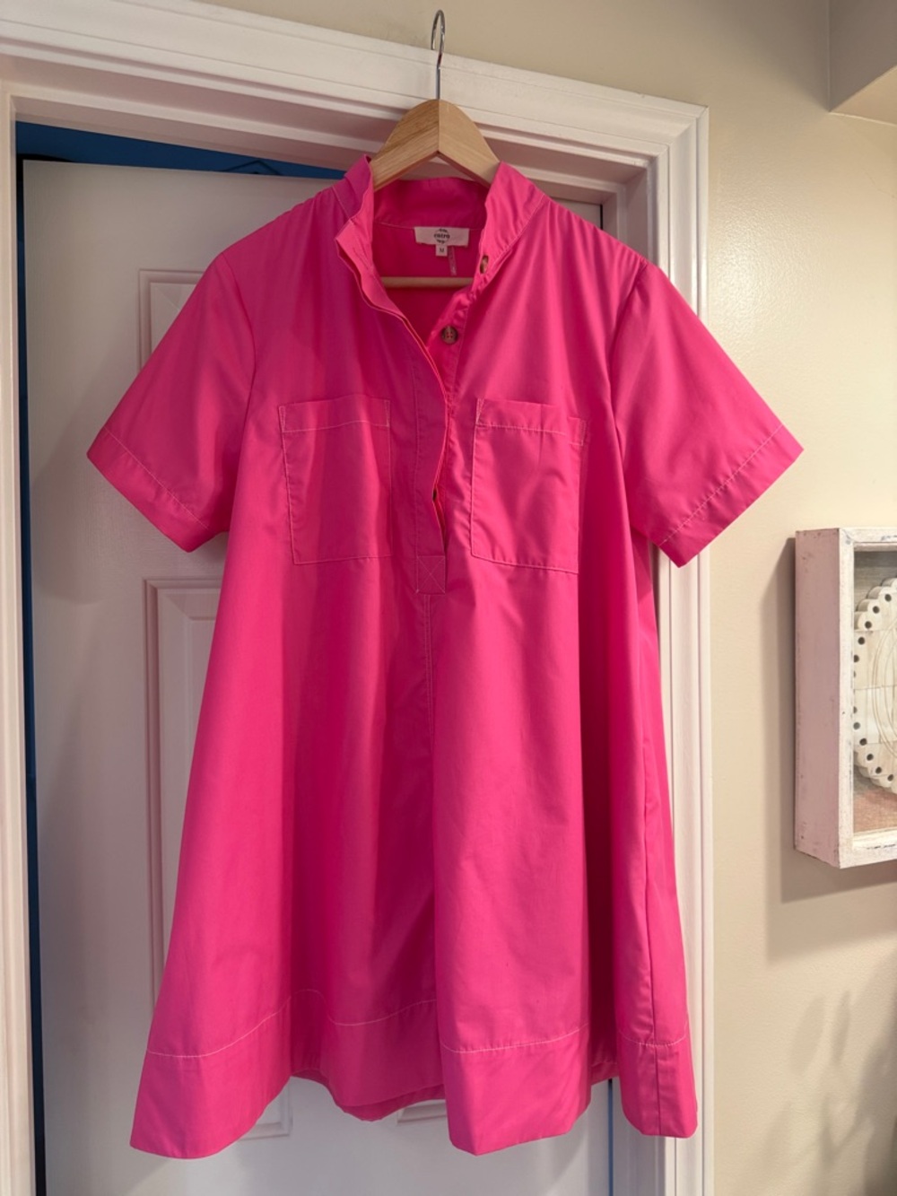 entro Hot Pink Short Sleeve Tunic